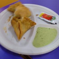 Samosa and curry puff at Komala's Restaurant - Tanglin Mall in Central Singapore