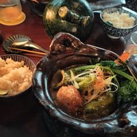 Soup curry and rice at NEWORDER in Osaka