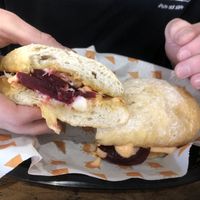 Beet Reuben Sandwich  at Rusty's Sandwich Parlour in Brunswick East