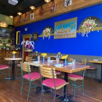 The restaurant is much larger than these photos makes it appear.  at Dee Dee Vegan Thai in Portland