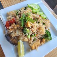 Hawaiian Fried Rice at Dee Dee Vegan Thai in Portland