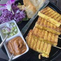 Tofu satay  at Dee Dee Vegan Thai in Portland