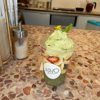 Matcha Chia Pudding!  at Arvo Cafe in Honolulu