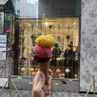 Mango, raspberry and extra dark gianduia  at Venchi Ginza Store in Tokyo