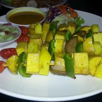 veggie tofu barbeque at May Kaidee's Vegetarian Restaurant - Samsen in Bangkok
