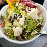 vegan feta salad at The Bridge Restaurant in Pitlochry