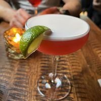 Mocktail strawberry martini   at Hellfire in Dublin