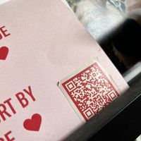 qr dog rescue mission Instagram page  at Stella Specialty Coffee Bar in Brussels