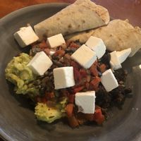 Huevos rancheros (vegan)  at Tiny Tiny in Newcastle Upon Tyne