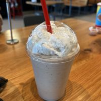 Vegan Maui Banana Milkshake with vegan whipped cream  at Fatburger in Riverview