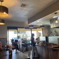 Inside, kitchen visible from tables, great service!   at Atticus Cafe in Anaheim