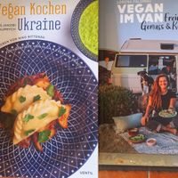vegan kochen ukraine (lukas jakobi, kateryna kuprych) & vegan im van (lorena palombo) at Ventil Verlagsbuchhandlung in Berlin