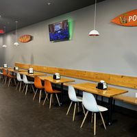 Indoor seating area  at Poké Island Plus in Tampa