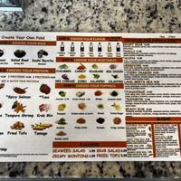 Menu side 2  at Poké Island Plus in Tampa