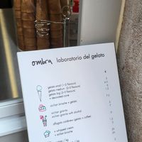 Pricelist at Ombra in Rovinj