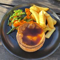 Vegan vegetable pie  at Wight Mouse Inn in Ventnor