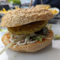 Vegan Burger at Spaso's BBQ in St Johann Im Pongau