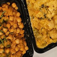 Chana Bhuna and Coconut Curry at Mirchi Indian Cuisine in Thousand Oaks