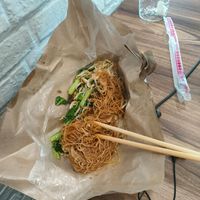 With chopsticks at Warung Veggie in Jakarta