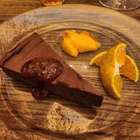 Vegan choc cake at Love Table in Osaka