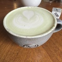 Matcha latte  at Charlie's   in Sibiu