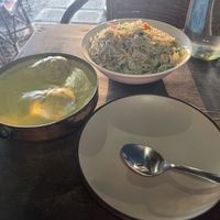Cofta with paneer was very nice, this rise is also nice but to much of food for one person and a bit heavy   at Aum Cafe  in Varkala