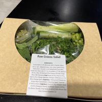 Raw green salad    at Soul + Grain - London City Airport in East London