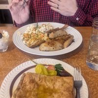 Spanikopita and tofu scramble at Voula's Greek Sweets in Rochester