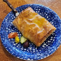 Vegan Spanakopita at Voula's Greek Sweets in Rochester