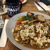 Vegan Gythio Plate at Voula's Greek Sweets in Rochester