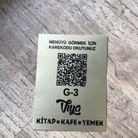 QR code menu   at Viya Kitap Kafe Yemek in Trabzon