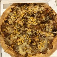 pizza with „döner"  at Pizza'dam in Amsterdam