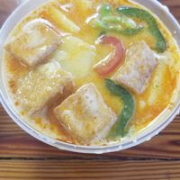 Pineapple curry with fried tofu at Fil-Thai Restaurant  in Cookeville