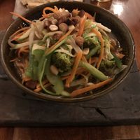 Vegetable wok  at La Hoja Verde in Tulum