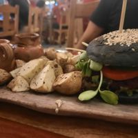 Hamburger BBQ at La Hoja Verde in Tulum