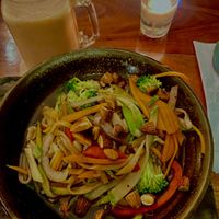 Wok de Vegetales at La Hoja Verde in Tulum