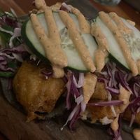 Cauliflower tacos   at La Hoja Verde in Tulum