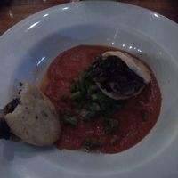 Mexican mushroom gorditas with nopales at La Hoja Verde in Tulum