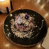 Blueberry cheesecake   at La Hoja Verde in Tulum