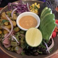 Mexican Bowl (huge portions!)  at La Hoja Verde in Tulum