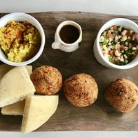 Falafel ( vegan )  at La Hoja Verde in Tulum