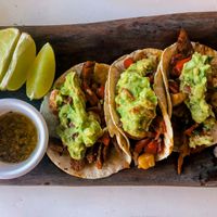 Asada Tacos  at La Hoja Verde in Tulum