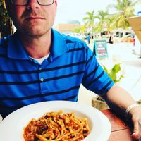 bolognese dish  at La Hoja Verde in Tulum