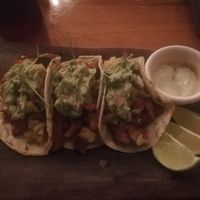 Tacos pastor at La Hoja Verde in Tulum
