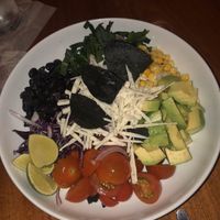 Mexican salad  at La Hoja Verde in Tulum