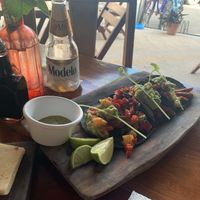 More vegan tacos at La Hoja Verde in Tulum