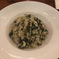 Quinoa mushroom risotto  at La Hoja Verde in Tulum