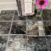 Table and poetry book  at Dancing Lion Chocolate in Manchester