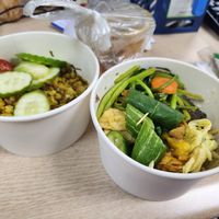 Fried rice and mini lunch box with soup at OBOK Veggie - Nhà hàng chay Hàn Quốc  in Hanoi