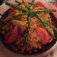 Vegan Paella at BARcelona Tapas in Indianapolis